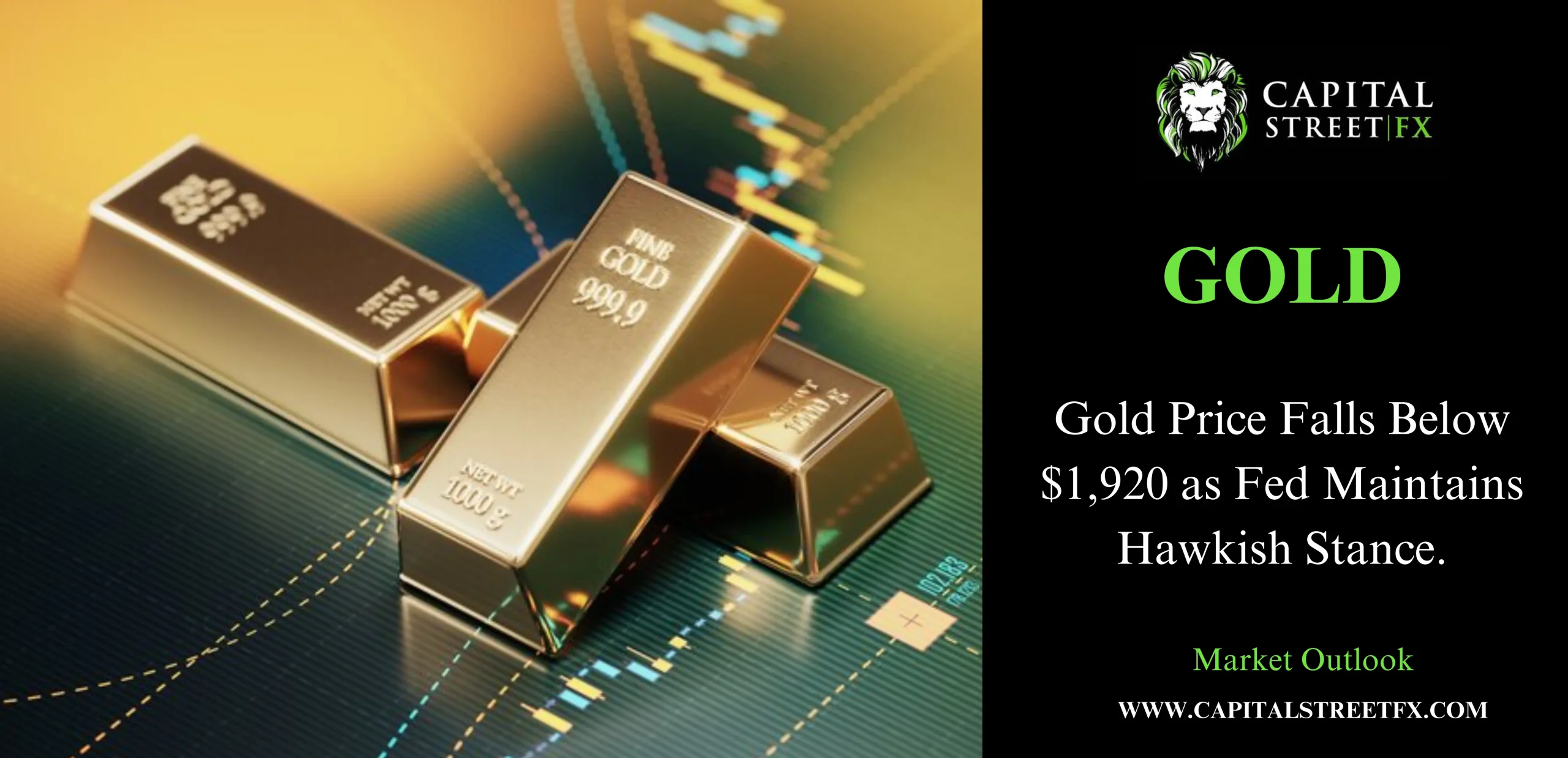 Gold price down
