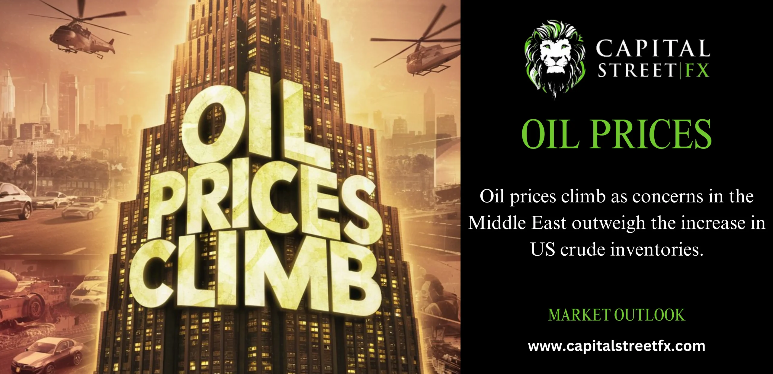 OIL PRICE CLIMBS